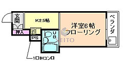 シャンブルヴィラ 1Kの間取図画像