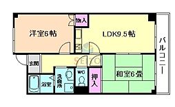 エトワール 2LDKの間取図画像