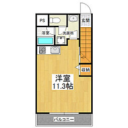 (仮称)ラポールII ワンルームの間取図画像