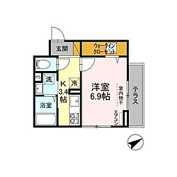 Soaris 1Kの間取図画像