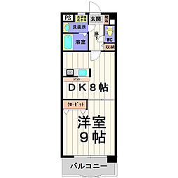 グランドパレスNS-5 1DKの間取図画像