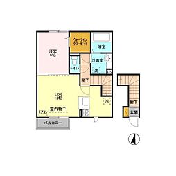 アルヴェアーレ2 1LDKの間取図画像