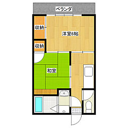 ロータス 2Kの間取図画像