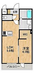 (仮称)川田様新築アパート 1LDKの間取図画像