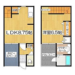 ZSQUARE 1LDKの間取図画像