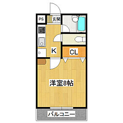 RCA-1 1Kの間取図画像