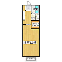 茨城県龍ケ崎市平台5丁目（賃貸アパート1K・2階・28.37㎡） その2