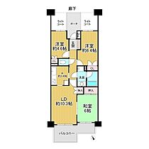 ウッドパーク四季の丘W-B棟 202 ｜ 茨城県龍ケ崎市久保台4丁目（賃貸マンション3LDK・2階・63.58㎡） その2