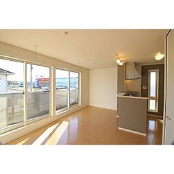 朝日ヴィラひたち野E 201 2階1LDKのリビング/ダイニング