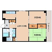 奈良県生駒郡斑鳩町神南5丁目（賃貸マンション2LDK・3階・56.70㎡） その2