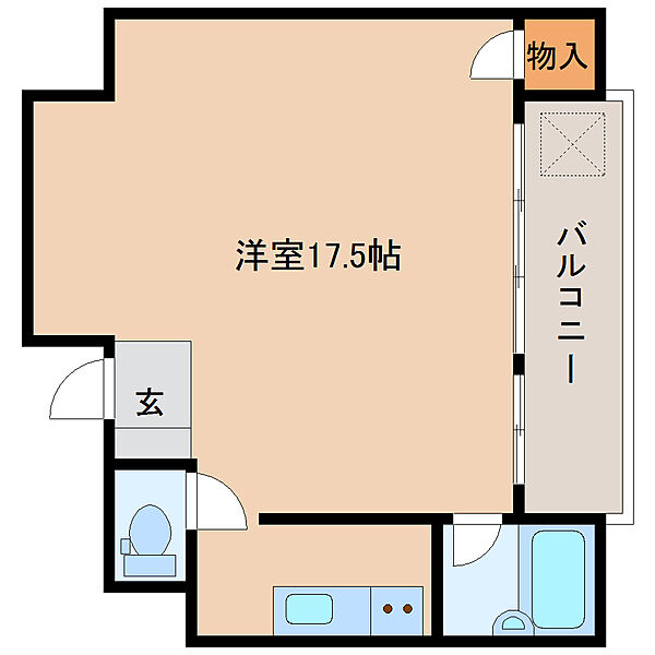 奈良県大和高田市片塩町(賃貸マンション1R・4階・40.00㎡)の写真 その2