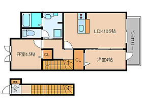 奈良県葛城市北花内（賃貸アパート2LDK・2階・53.21㎡） その2