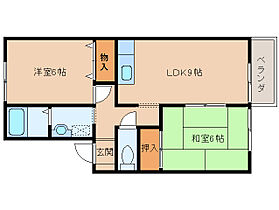 奈良県葛城市北花内420-3（賃貸アパート2LDK・2階・50.12㎡） その2