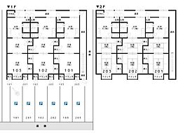 ハートフルピア 2DKの間取図画像