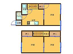 コーポ今野 3Kの間取図画像