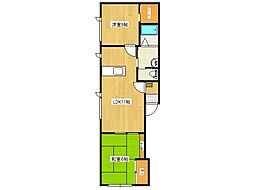 ロイヤルベイコート善知鳥 2LDKの間取図画像