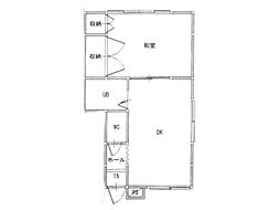 ハイツ桜台 1DKの間取図画像