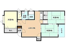 アーバンホームズ岡造道 3LDKの間取図画像