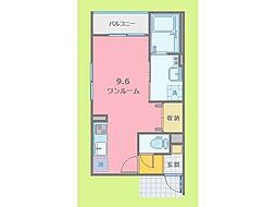 レガルバ橋本(新築) ワンルームの間取図画像