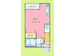 レガルバ橋本(新築) ワンルームの間取図画像