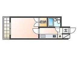 エトワール弘前第3 1Kの間取図画像
