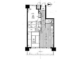 パークハイツ本町第2 2LDKの間取図画像