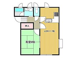 間取図画像 1LDK