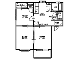 M'sハイツ 3DKの間取図画像