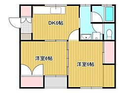 メゾン・ド・ジュン 2Kの間取図画像