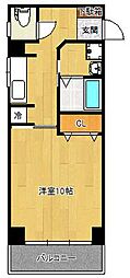福助堂ビル 1Kの間取図画像