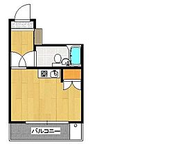 ダイアパレス皆実町 ワンルームの間取図画像