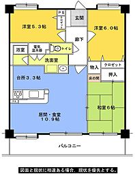 間取図画像 3LDK