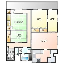セントラルY 4LDKの間取図画像