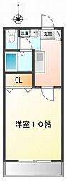 アヴァンツアーレ2 1Kの間取図画像