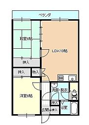 レジデンス,K 2LDKの間取図画像
