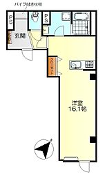 NDビル ワンルームの間取図画像