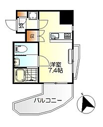 Der Strada.Y2　あさひ 4階ワンルームの間取り