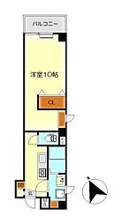 Ciel本町 1Kの間取図画像