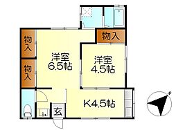 ネイビーシエスタ 2Kの間取図画像