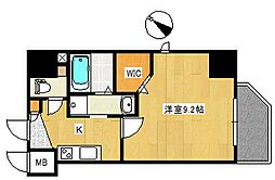 EIGHT VALLEY59 五日市駅前 1Kの間取図画像
