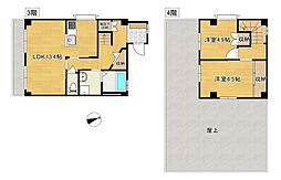 空谷ビル 2LDKの間取図画像