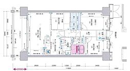 ポレスター尾道駅前 2SLDKの間取図画像