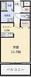 MaisondeSoleil 1Kの間取図画像