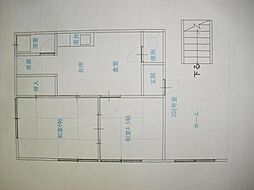 高木アパート 2DKの間取図画像