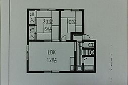 ソファレ岩瀬 2LDKの間取図画像