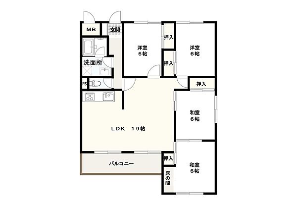 間取りを拡大表示