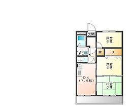 蓮池マンション 3DKの間取図画像