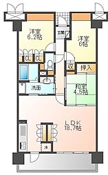 サーパス春日町第3 3LDKの間取図画像