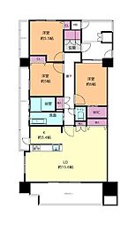 クラース野上町 3LDKの間取図画像