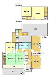 世羅町西上原戸建 6LDKの間取り